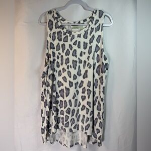 LOGO Lounge Leopard Print Sleeveless Top XL